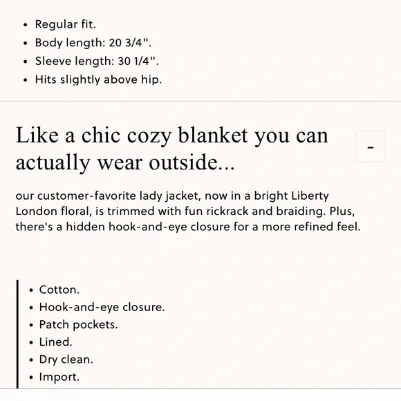 Quilted jacket in Liberty® Margaret Annie print - Picture 5 of 7